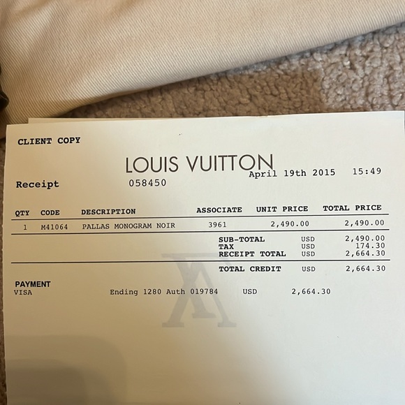 Louis Vuitton Pallas Monogram Noir Handbag - Picture 9 of 11